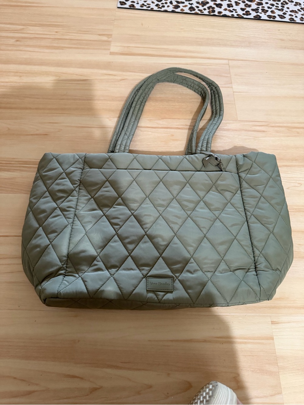 Vera Bradley Quilted Tote Bag - Sage Green